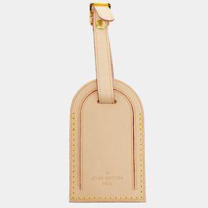 Pre Owned Louis Vuitton Vachetta Leather Luggage Name Tag