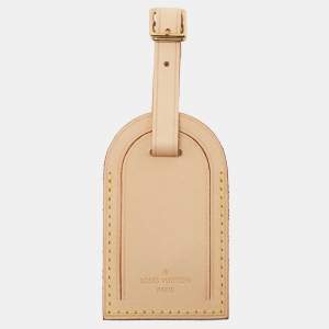 Pre Owned Louis Vuitton Vachetta Leather Luggage Name Tag