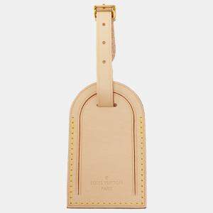 Pre Owned Louis Vuitton Vachetta Leather Luggage Name Tag