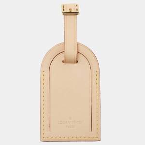 Pre Owned Louis Vuitton Vachetta Leather Luggage Name Tag