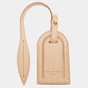 Pre Owned Louis Vuitton Vachetta Leather Luggage Name Tag