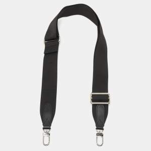 Pre Owned   Louis Vuitton Black Canvas Adjustable Bag Shoulder Strap