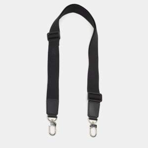 Louis Vuitton Black Logo Canvas Adjustable Shoulder Bag Strap