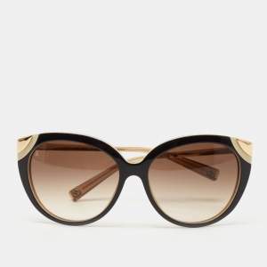 Louis Vuitton Gold/Brown Amber Z0620W Cat Eye Sunglasses