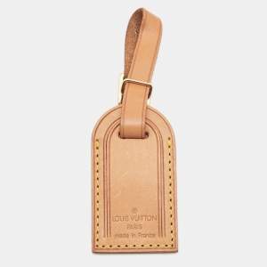 Pre Owned Louis Vuitton Vachetta Leather Luggage Name Tag