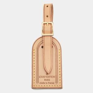 Pre Owned Louis Vuitton Vachetta Leather Luggage Name Tag