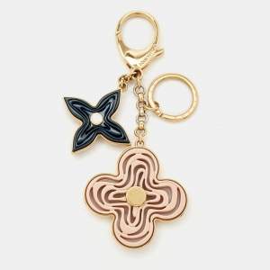 Louis Vuitton Multi Color Resin Gold Tone Key Holder Chain