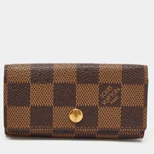 Pre Owned Louis Vuitton Damier Ebene Canvas 4 Key Holder
