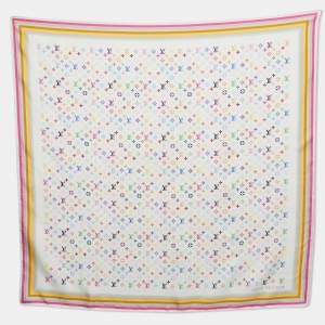 Louis Vuitton Multicolor Monogram Silk Scarf