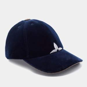 Louis Vuitton Marine Blue Monogram Velvet LV Touch Cap