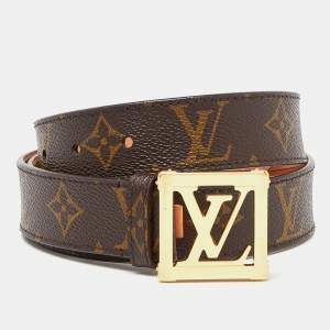 Louis Vuitton Monogram Canvas LV Frame Belt 85CM
