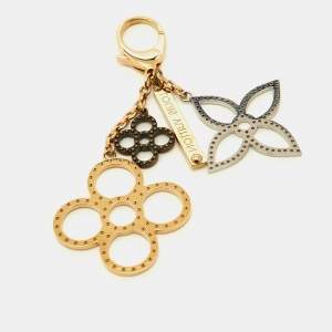 Pre Owned Louis Vuitton Gold Silver & Black Tone Tapage Bag Charm