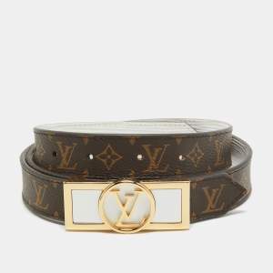 Louis Vuitton Monogram Canvas Dauphine Reversible Belt 90 CM