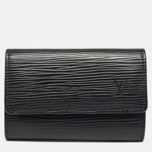 Pre Owned Louis Vuitton Black Epi Leather Multicles 6 Key Holder