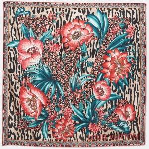 Louis Vuitton Multicolor Jungle Fever Silk Square Scarf