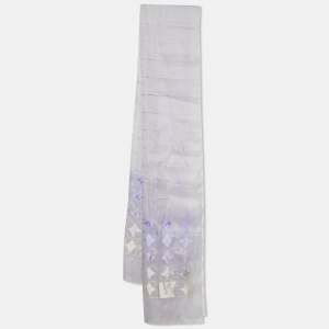 Louis Vuitton Lavender Monogram Silk Organza Stole 