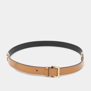 Louis Vuitton Beige Patent Leather Waist Belt 75CM