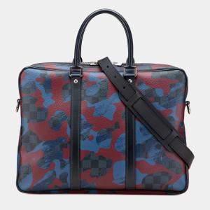 Louis Vuitton Blue Damier Cobalt Camouflage Porte-Documents Voyage PM