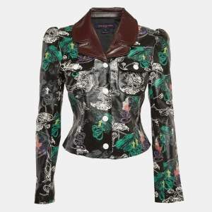 Louis Vuttion Printed Leather Jacket S