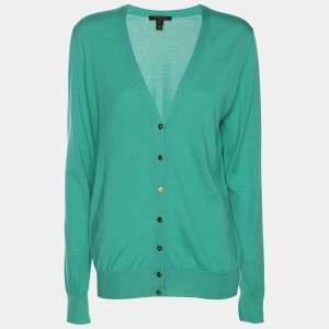 Louis Vuitton Green Fabric Sweater L