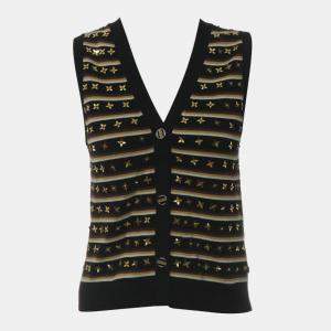 Louis Vuitton Knitted Stripe Quatrefoil Sequin Vest