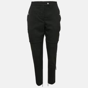 Louis Vuitton Black Wool Zip Detail Trousers M