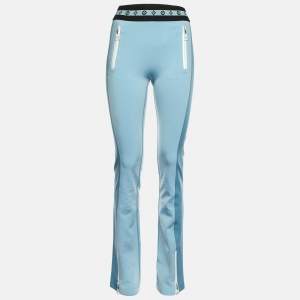 Louis Vuitton Blue Jersey Flared Trousers M