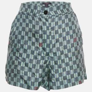Pre Owned Louis Vuitton Multicolor Printed Silk Shorts S
