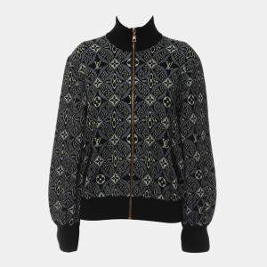 Pre Owned Louis Vuitton Since 1854 Monogram Knit Bomber Jacket