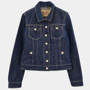 Pre Owned Louis Vuitton Denim Jacket Navy  #40