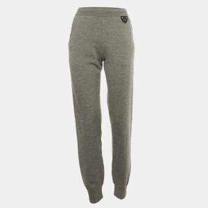 مملوكة مسبقًا بنطلون كشمير رمادي لوي فيتون مقاس وسط (ميديام)