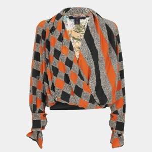 Pre Owned Louis Vuitton X Grace Coddington Multicolour Multipattern Cowl Top S