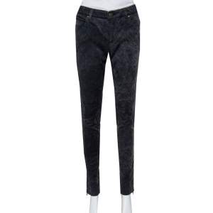 Louis Vuitton Charcoal Grey Denim Tapered Leg Jeans M
