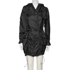 Louis Vuitton Black Monogram Synthetic Hooded Jacket M