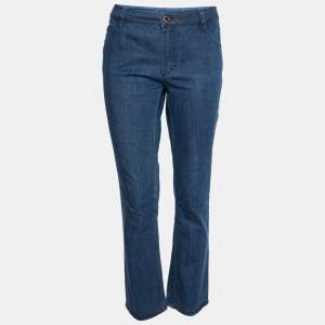Louis Vuitton Blue Denim Straight Fit Jeans L