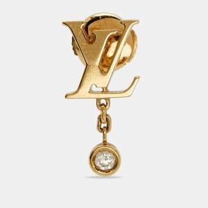مملوكة مسبقًا Louis Vuitton Idylle Blossom LV Diamond 18k Yellow Gold Single Earring