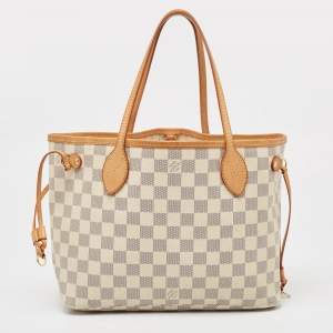 Louis Vuitton Damier Azur Canvas Neverfull PM Bag