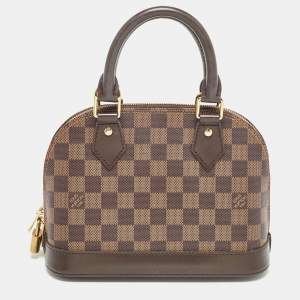 Pre Owned Louis Vuitton Damier Ebene Canvas Alma BB Bag