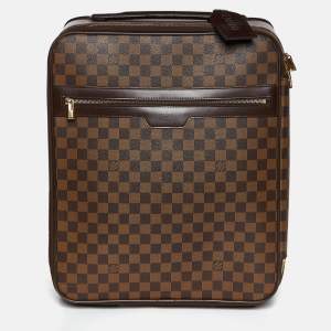 Pre Owned Louis Vuitton Damier Ebene Canvas Pegase 45 Luggage
