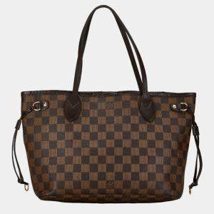 Louis Vuitton Brown Damier Ebene Canvas Neverfull PM Bag