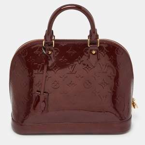 Louis Vuitton Rouge Fauviste Monogram Vernis Alma PM Bag