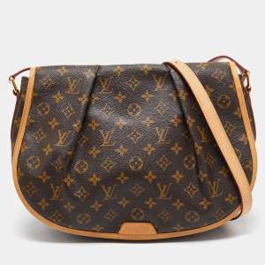 Pre Owned Louis Vuitton Monogram Canvas Menilmontant MM Bag