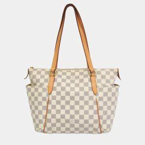 Louis Vuitton Grey/White Damier Azur Totally PM Tote Bag