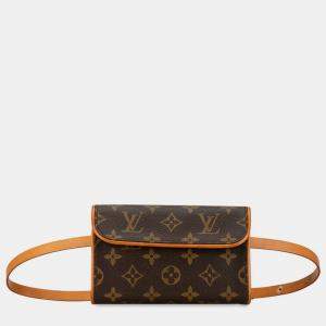 Louis Vuitton Brown Monogram Canvas Pochette Florentine Belt Bag