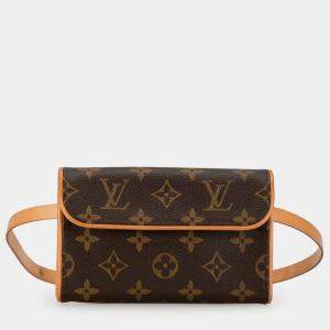 Louis Vuitton Brown Monogram Canvas Pochette Florentine Belt Bag