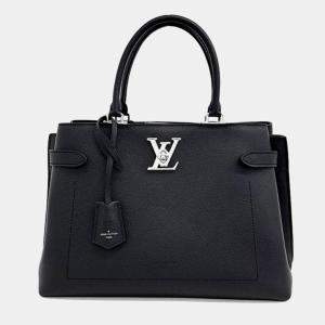 Pre Owned Louis Vuitton Black Leather Lock Me Day