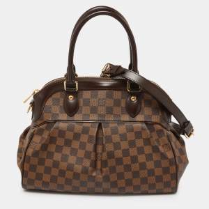 Pre Owned Louis Vuitton Damier Ebene Canvas Trevi PM Bag