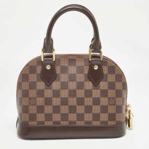 Pre Owned Louis Vuitton Damier Ebene Canvas Alma BB Bag