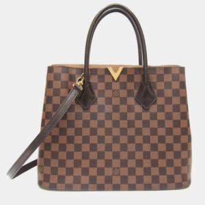 Pre Owned Louis Vuitton Brown Canvas  Kensington Tote Bag