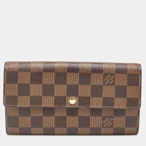 Louis Vuitton Damier Ebene Canvas Sarah Wallet